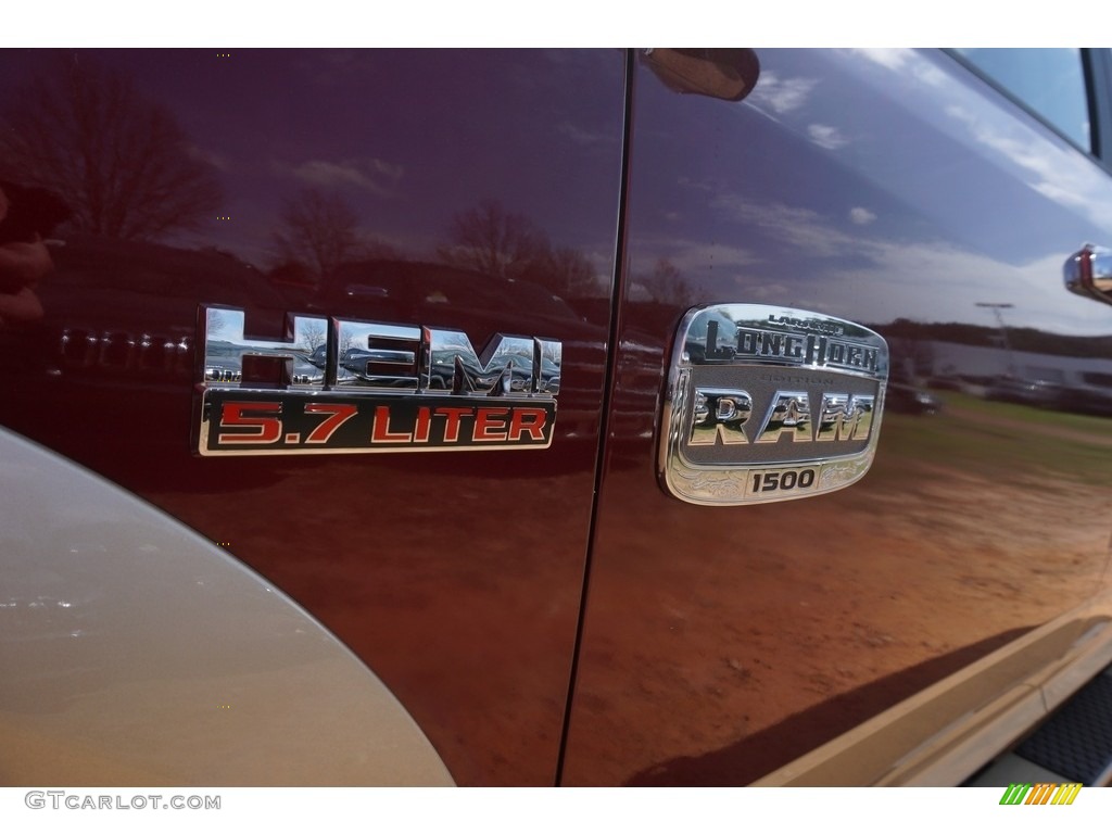2017 1500 Laramie Longhorn Crew Cab 4x4 - Delmonico Red Pearl / Black/Diesel Gray photo #6