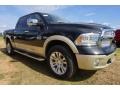 2017 Brilliant Black Crystal Pearl Ram 1500 Laramie Longhorn Crew Cab 4x4  photo #4