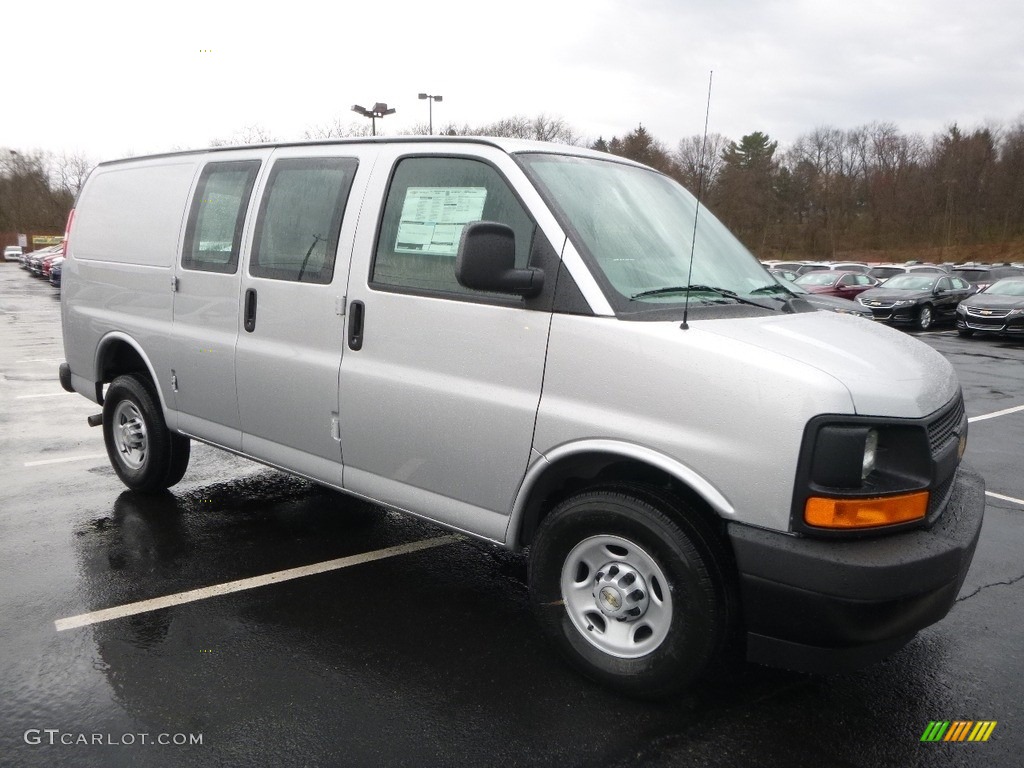 Silver Ice Metallic 2017 Chevrolet Express 2500 Cargo WT Exterior Photo #119121299