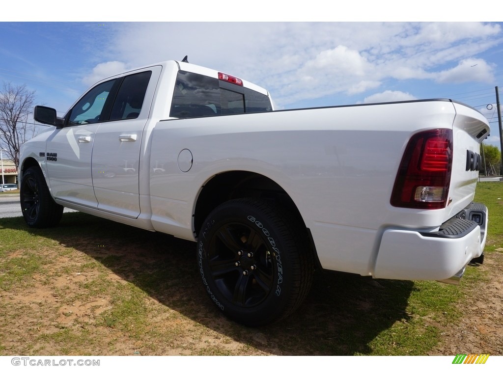 2017 1500 Sport Quad Cab - Bright White / Black photo #2