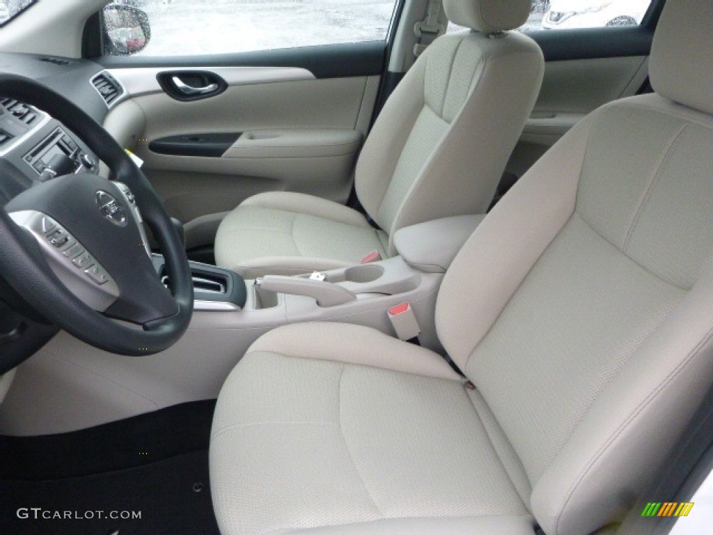 2017 Sentra S - Fresh Powder White / Marble Gray photo #10