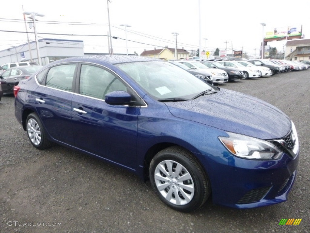 2017 Sentra S - Deep Blue Pearl / Marble Gray photo #1