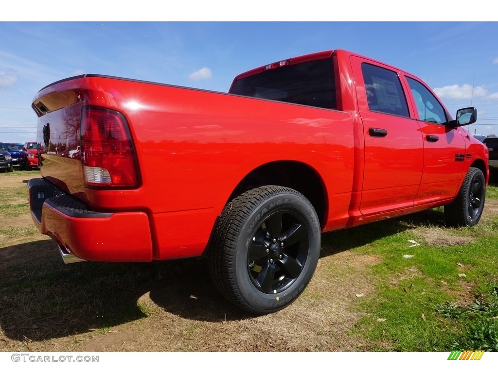 2017 1500 Express Crew Cab - Flame Red / Black/Diesel Gray photo #3