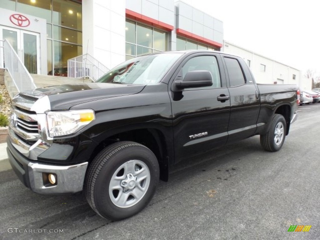 Black 2017 Toyota Tundra SR5 Double Cab 4x4 Exterior Photo #119122554