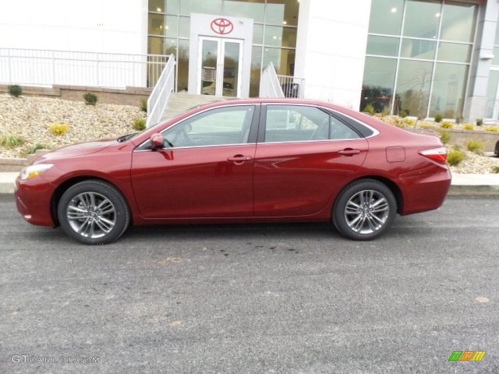 2017 Camry SE - Ruby Flare Pearl / Ash photo #6