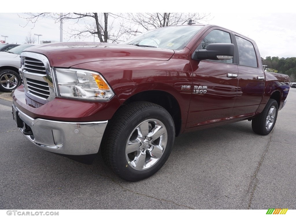 2017 1500 Big Horn Crew Cab 4x4 - Delmonico Red Pearl / Black/Diesel Gray photo #1