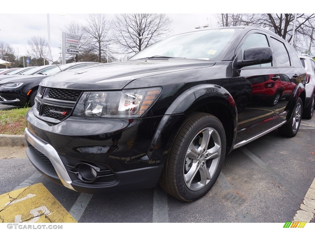 Pitch Black 2017 Dodge Journey Crossroad Exterior Photo #119124479