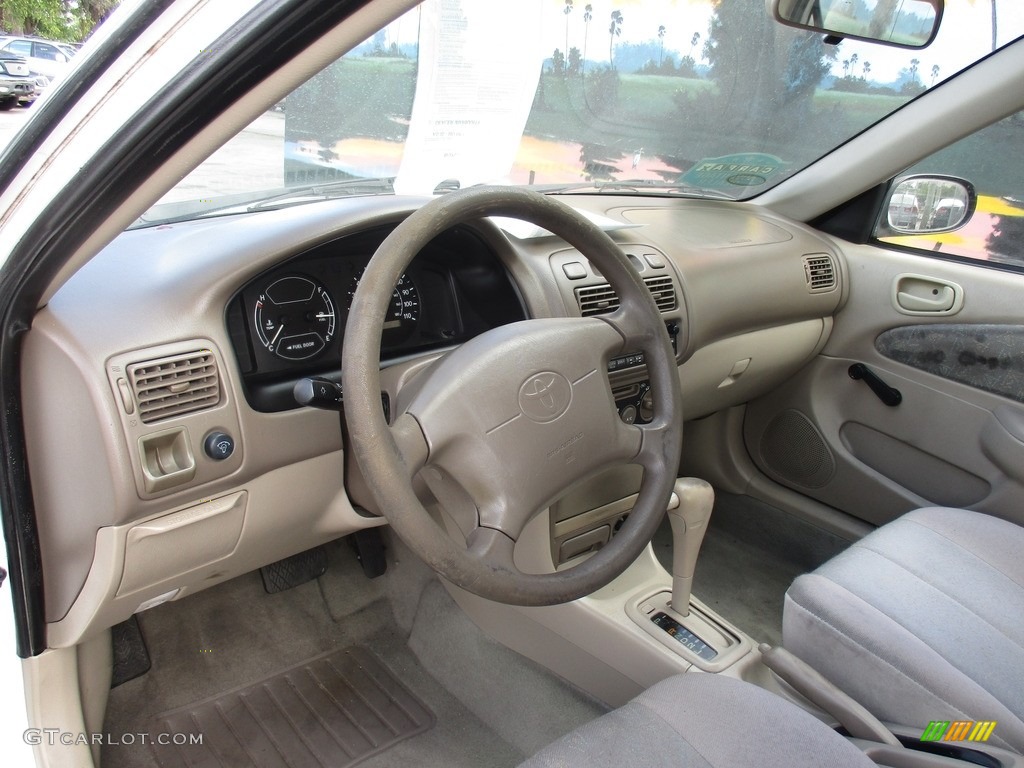 1999 Corolla VE - Super White / Pebble Beige photo #8