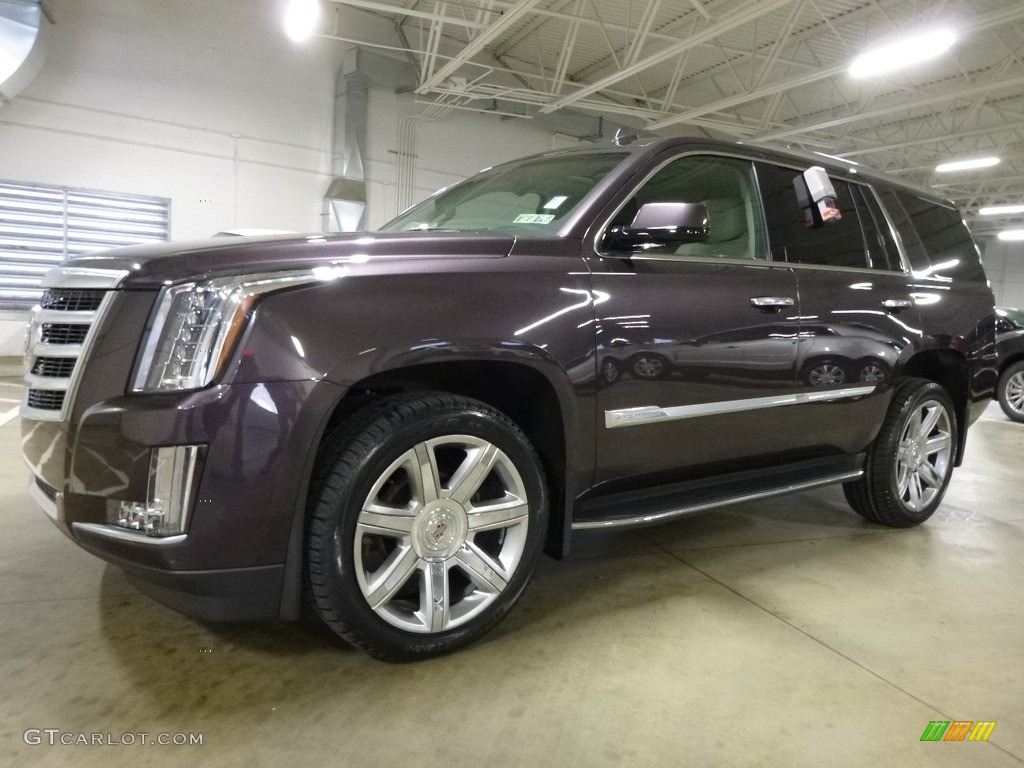 2015 Escalade Luxury 4WD - Majestic Plum Metallic / Shale/Cocoa photo #3