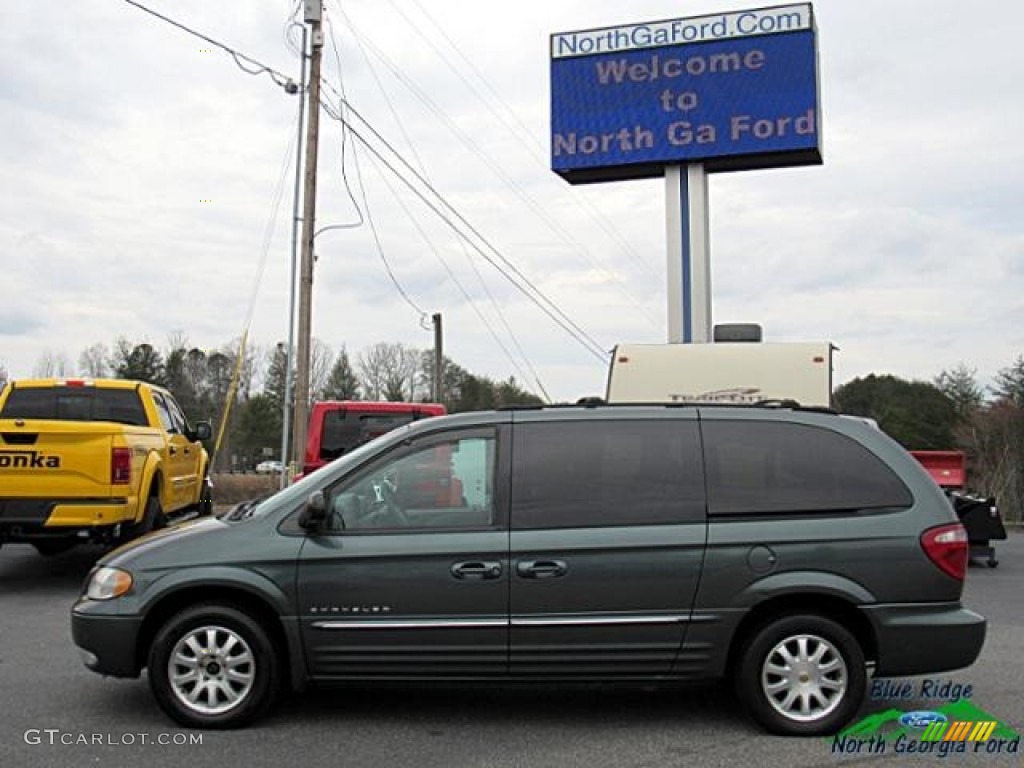 2001 Town & Country LXi - Shale Green Metallic / Sandstone photo #2