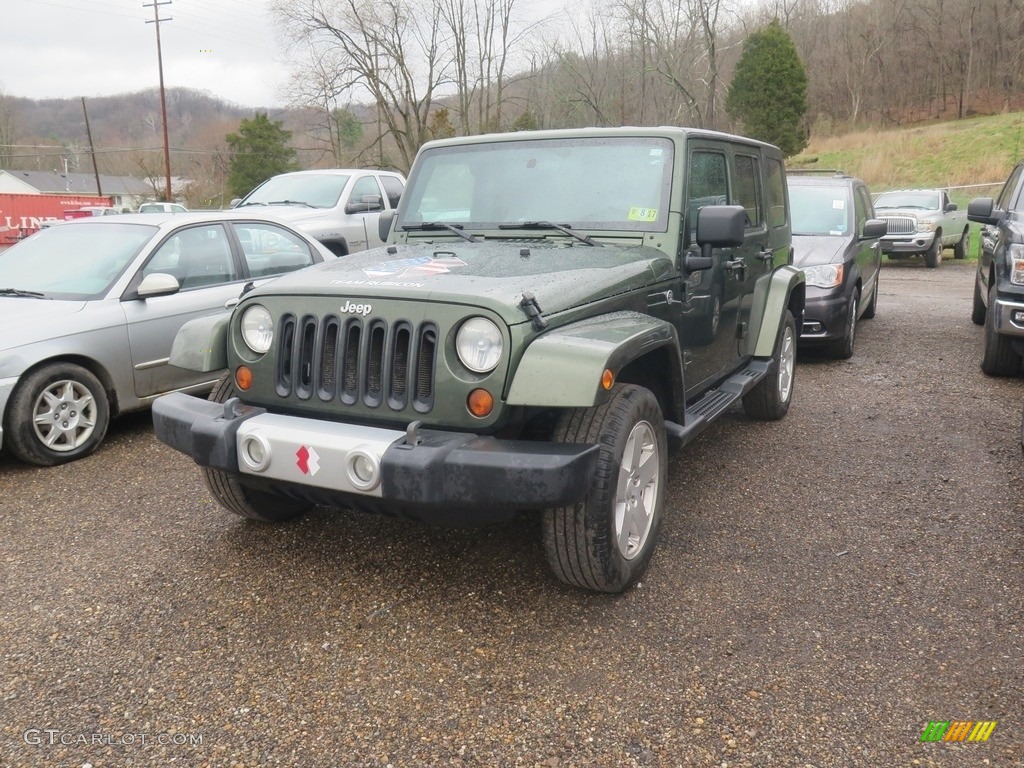 2008 Wrangler Unlimited Sahara 4x4 - Jeep Green Metallic / Dark Slate Gray/Med Slate Gray photo #3