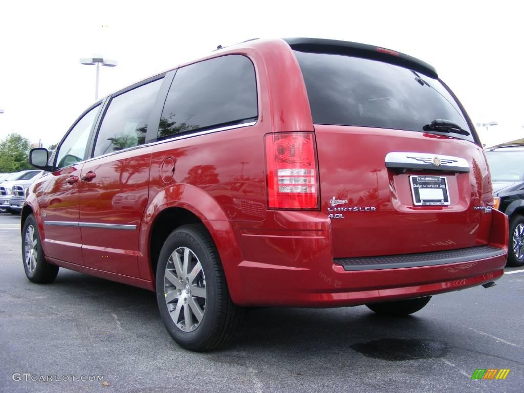 2009 Town & Country Touring - Inferno Red Crystal Pearl / Medium Slate Gray/Light Shale photo #2