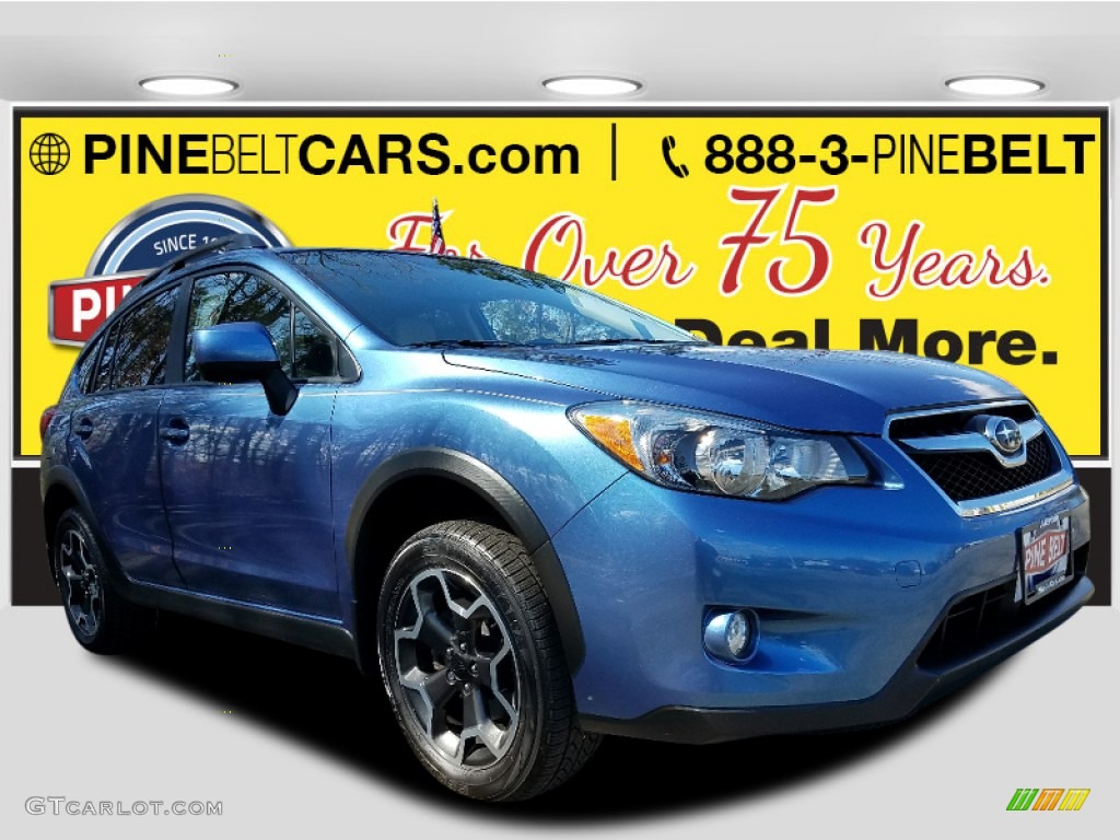 2014 XV Crosstrek 2.0i Premium - Quartz Blue Pearl / Ivory photo #1