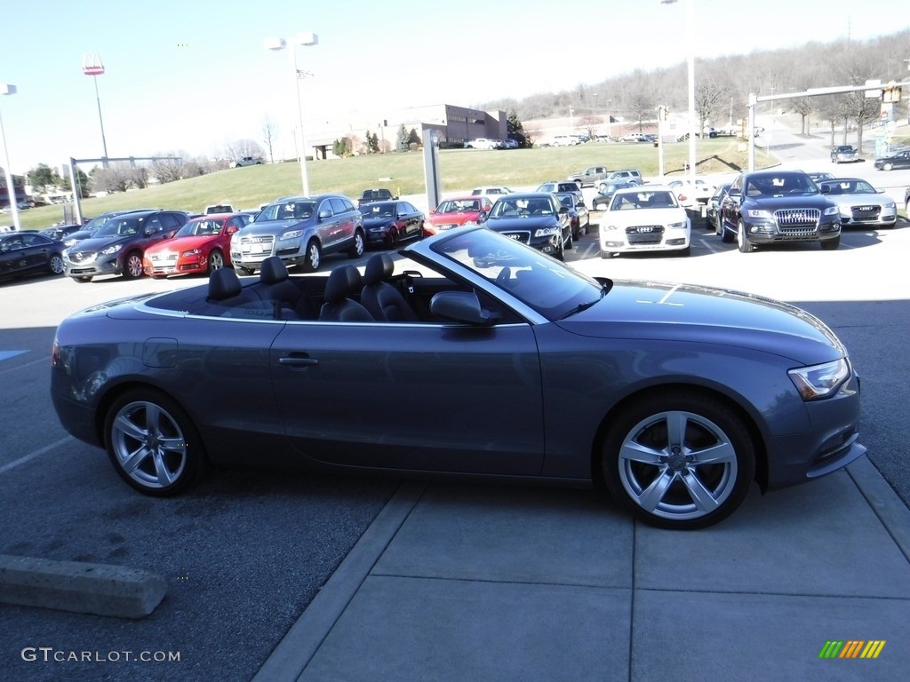 2013 A5 2.0T quattro Cabriolet - Monsoon Gray Metallic / Titanium Grey/Steel Grey photo #12