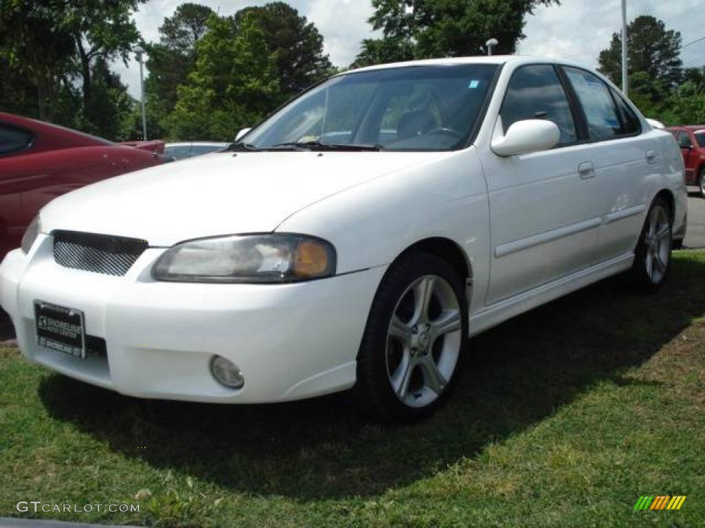 2002 Sentra SE-R - Cloud White / Lava photo #1