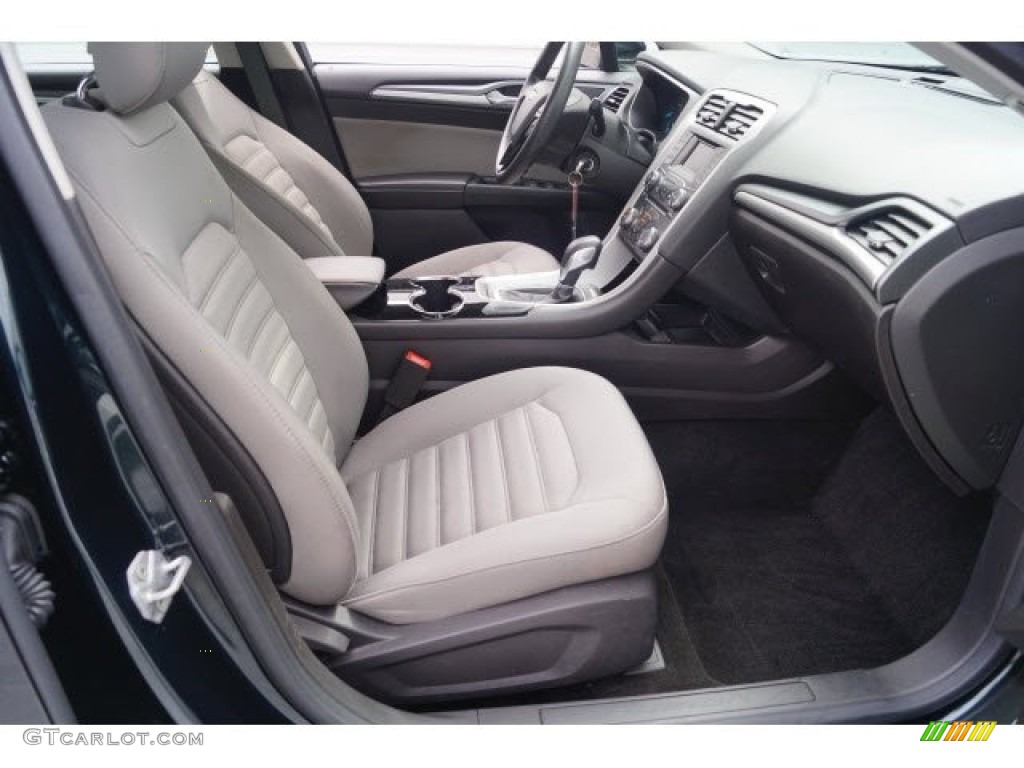 2014 Fusion S - Dark Side / Earth Gray photo #12