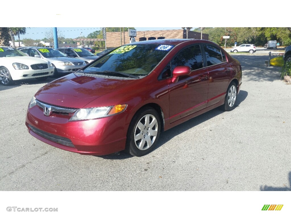 Tango Red Pearl 2006 Honda Civic LX Sedan Exterior Photo #119147108