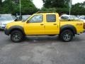 2001 Solar Yellow Nissan Frontier XE V6 Crew Cab 4x4  photo #2