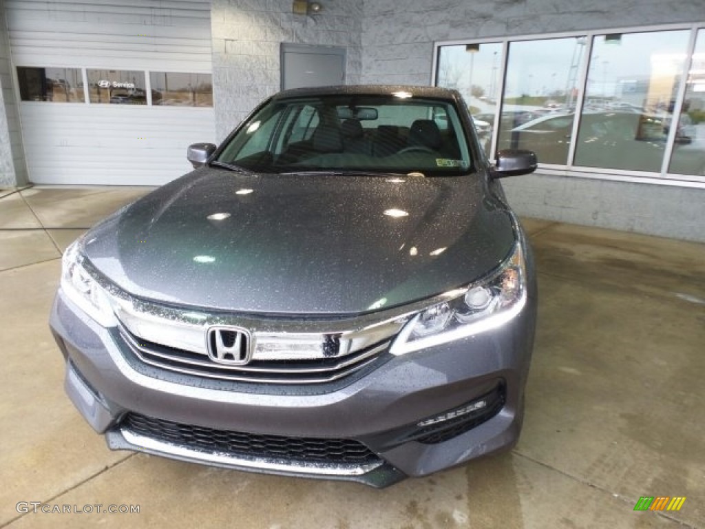 2017 Accord EX-L Sedan - Modern Steel Metallic / Black photo #4