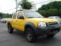 2001 Solar Yellow Nissan Frontier XE V6 Crew Cab 4x4  photo #5