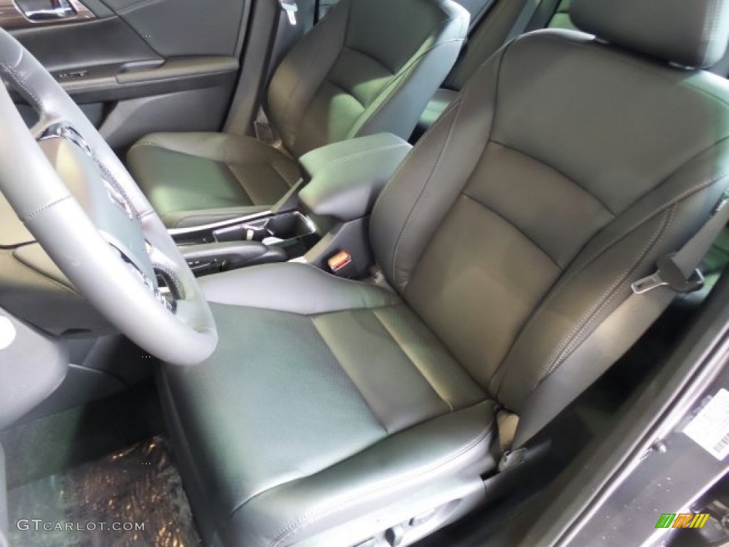2017 Accord EX-L Sedan - Modern Steel Metallic / Black photo #10