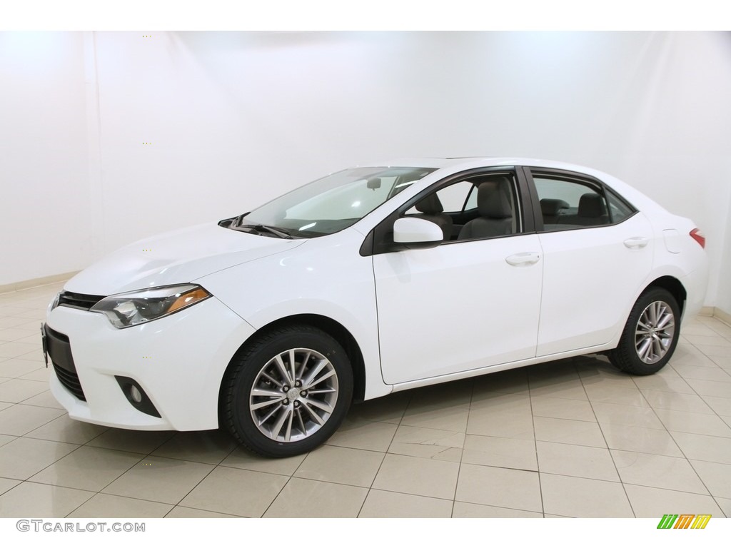 2014 Corolla LE - Super White / Ash photo #3