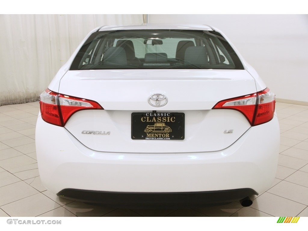 2014 Corolla LE - Super White / Ash photo #17