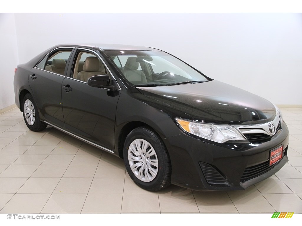 2014 Camry LE - Attitude Black Metallic / Ivory photo #1