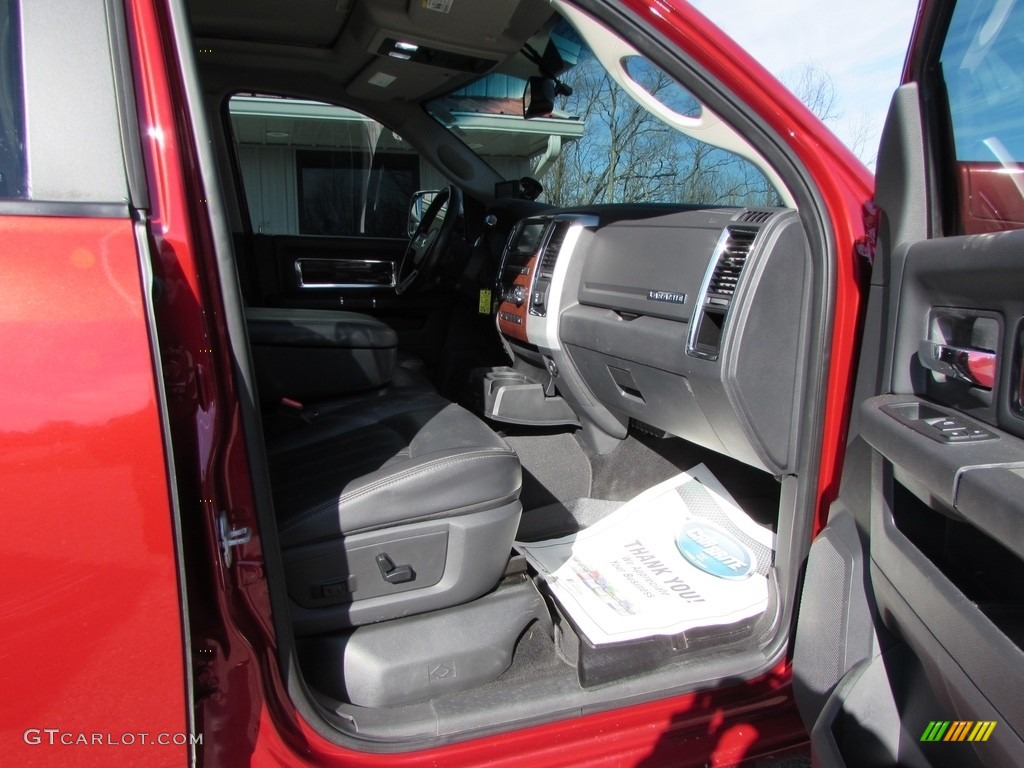 2010 Ram 3500 Laramie Crew Cab 4x4 - Inferno Red Crystal Pearl / Dark Slate/Medium Graystone photo #25