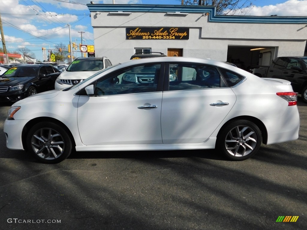 2014 Sentra SR - Aspen White / Charcoal photo #8