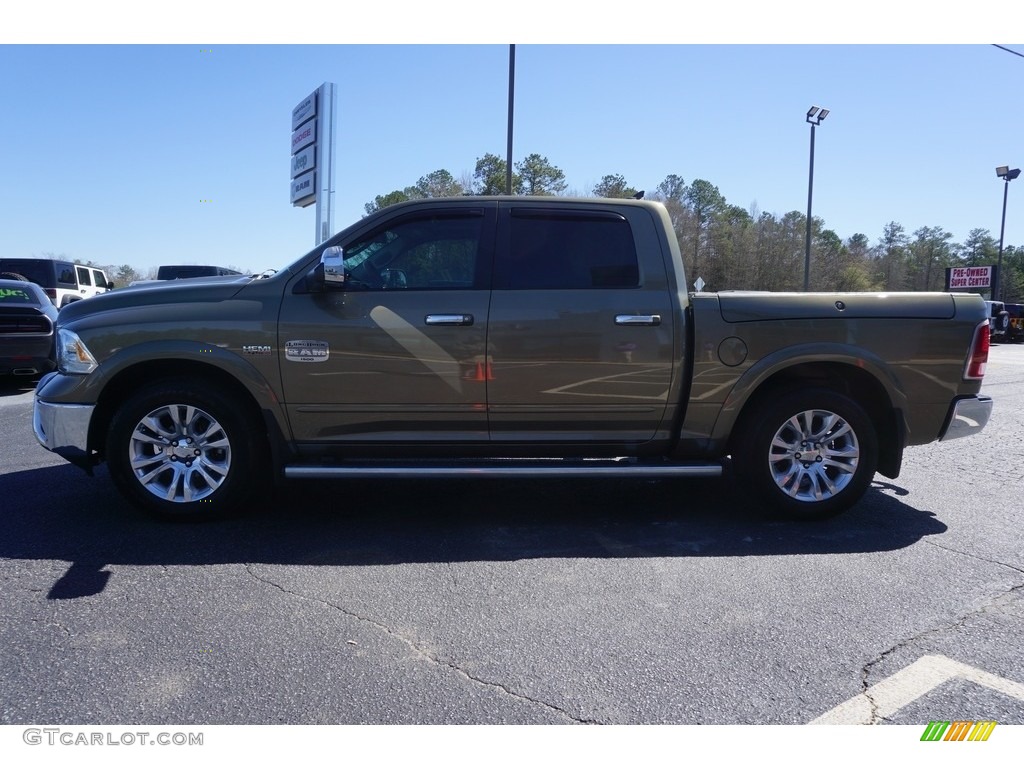 2013 1500 Laramie Longhorn Crew Cab - Prairie Pearl / Longhorn Black/Cattle Tan photo #4