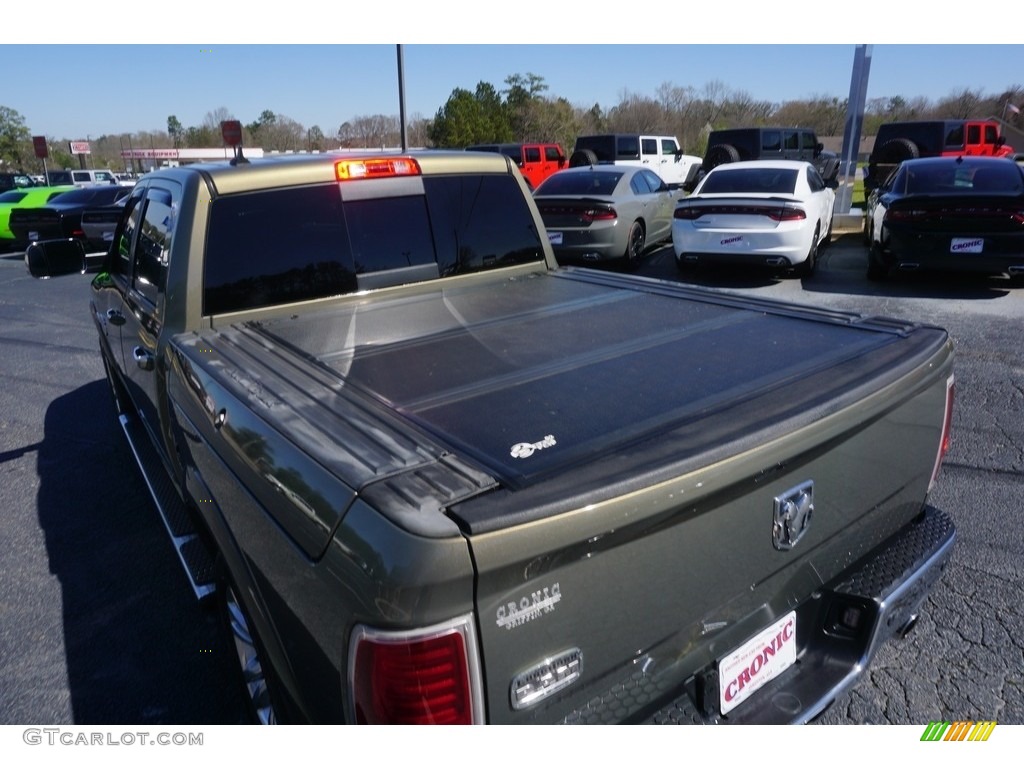 2013 1500 Laramie Longhorn Crew Cab - Prairie Pearl / Longhorn Black/Cattle Tan photo #18