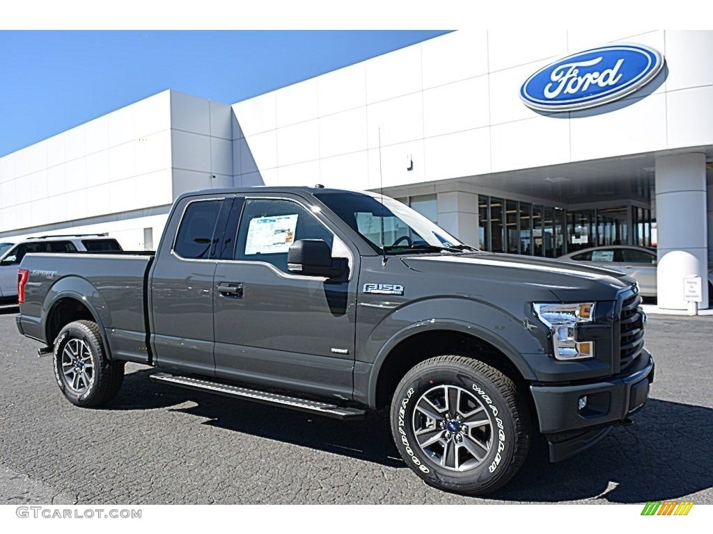 2017 F150 XLT SuperCab 4x4 - Lithium Gray / Black photo #1