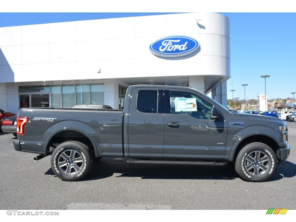 Lithium Gray 2017 Ford F150 XLT SuperCab 4x4 Exterior Photo #119156366