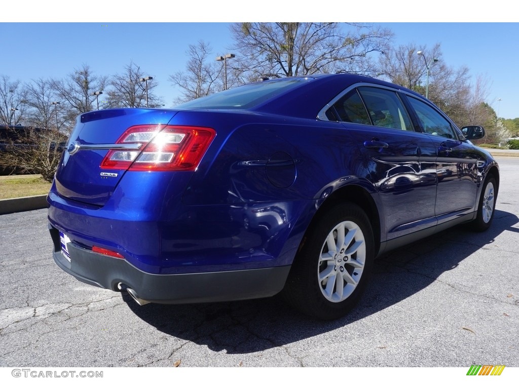 2013 Taurus SE - Deep Impact Blue Metallic / Dune photo #3