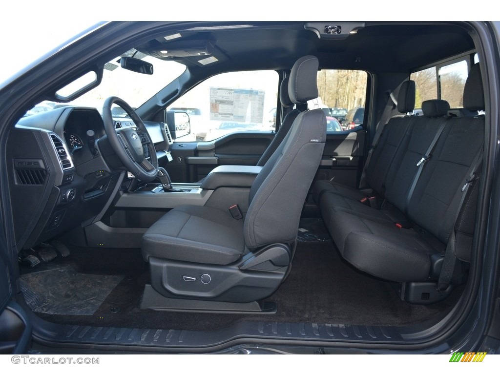 Black Interior 2017 Ford F150 XLT SuperCab 4x4 Photo #119156585