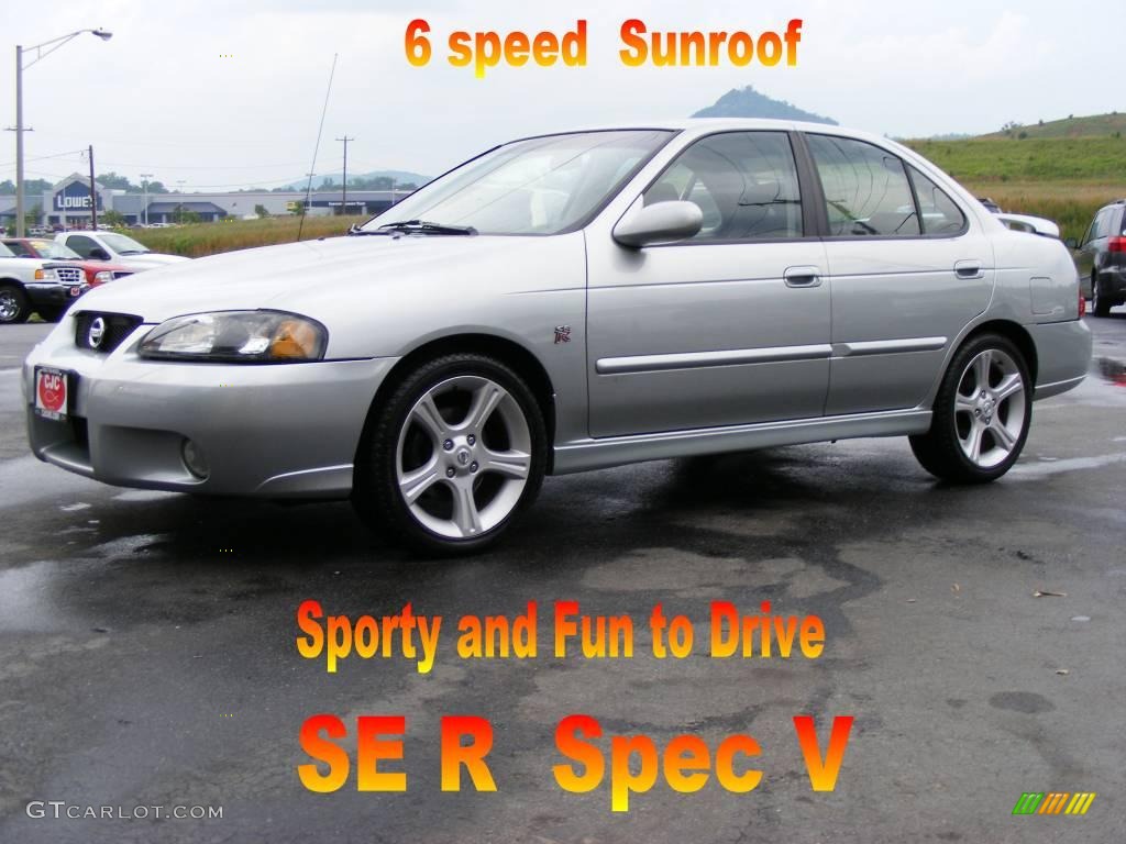 2003 Sentra SE-R Spec V - Molten Silver / Black photo #1