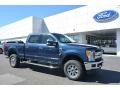 Blue Jeans 2017 Ford F250 Super Duty XLT Crew Cab 4x4 Exterior