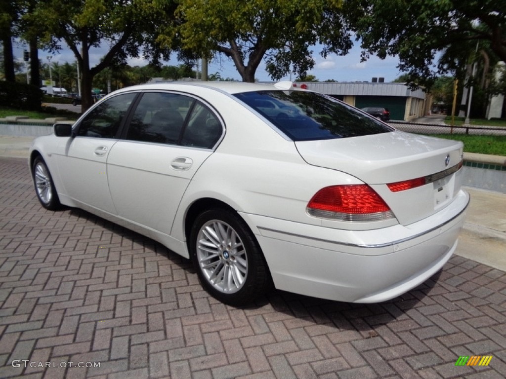 2005 7 Series 745Li Sedan - Alpine White / Black/Black photo #9