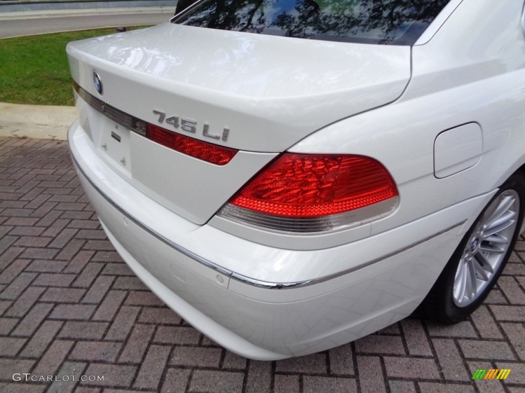 2005 7 Series 745Li Sedan - Alpine White / Black/Black photo #32