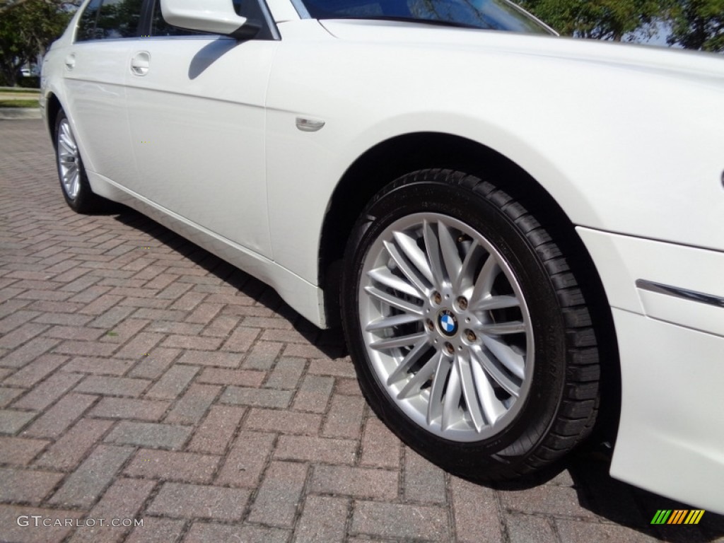 2005 7 Series 745Li Sedan - Alpine White / Black/Black photo #44