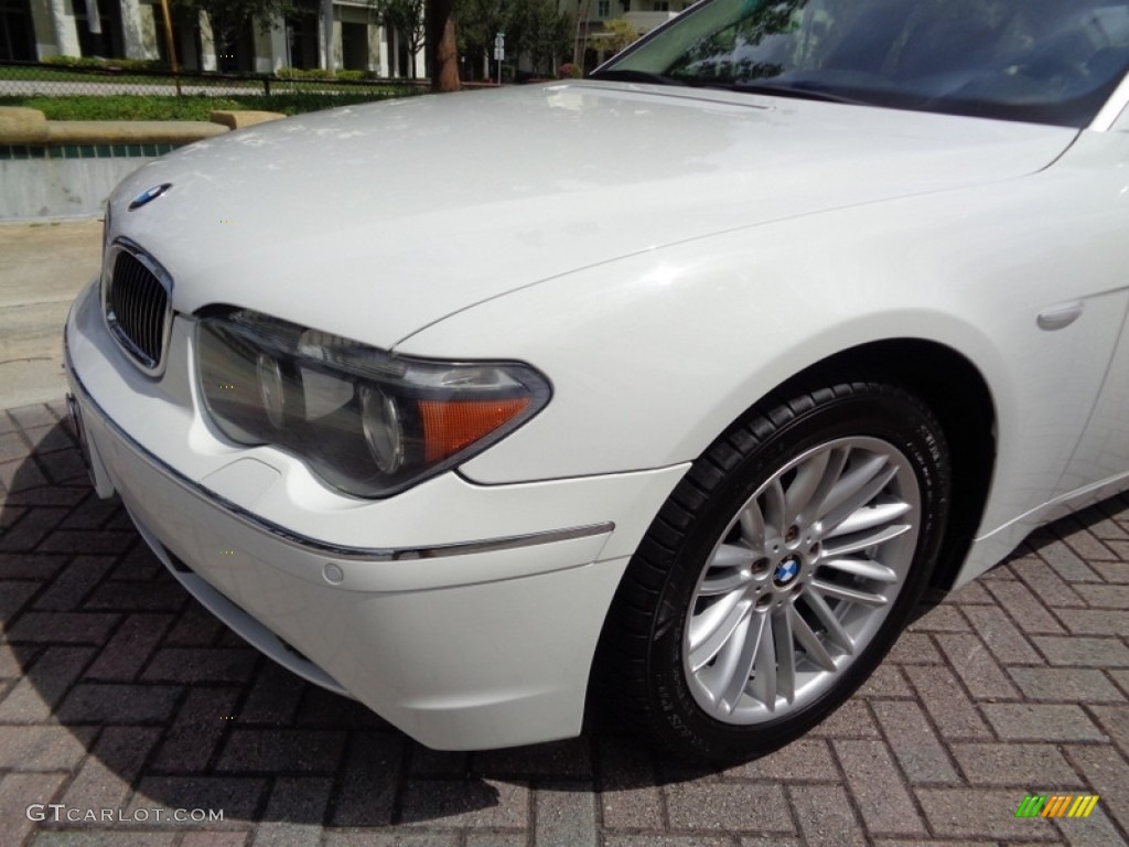 2005 7 Series 745Li Sedan - Alpine White / Black/Black photo #52