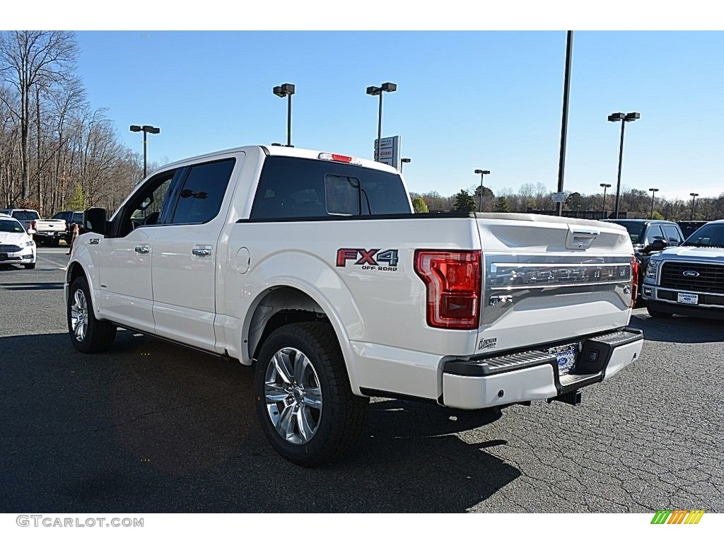 2017 F150 Platinum SuperCrew 4x4 - White Platinum / King Ranch Java photo #28
