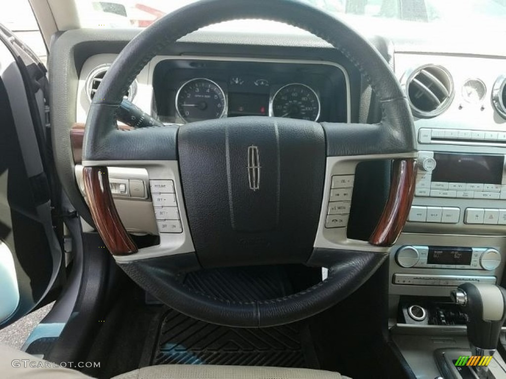 2009 MKZ Sedan - Vapor Silver Metallic / Light Stone photo #9