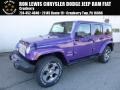 2017 Extreme Purple Jeep Wrangler Unlimited Sahara 4x4  photo #1