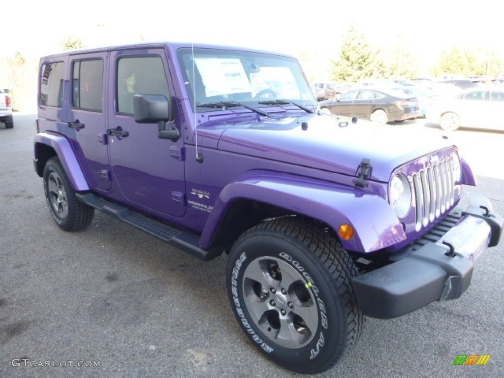 Extreme Purple 2017 Jeep Wrangler Unlimited Sahara 4x4 Exterior Photo #119162879