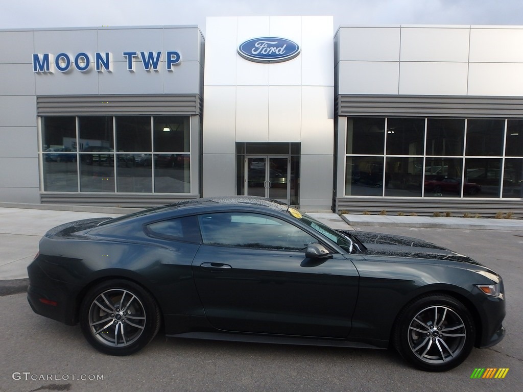 2016 Mustang EcoBoost Coupe - Guard Metallic / Ebony photo #1