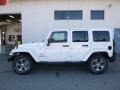 2017 Bright White Jeep Wrangler Unlimited Sahara 4x4  photo #2