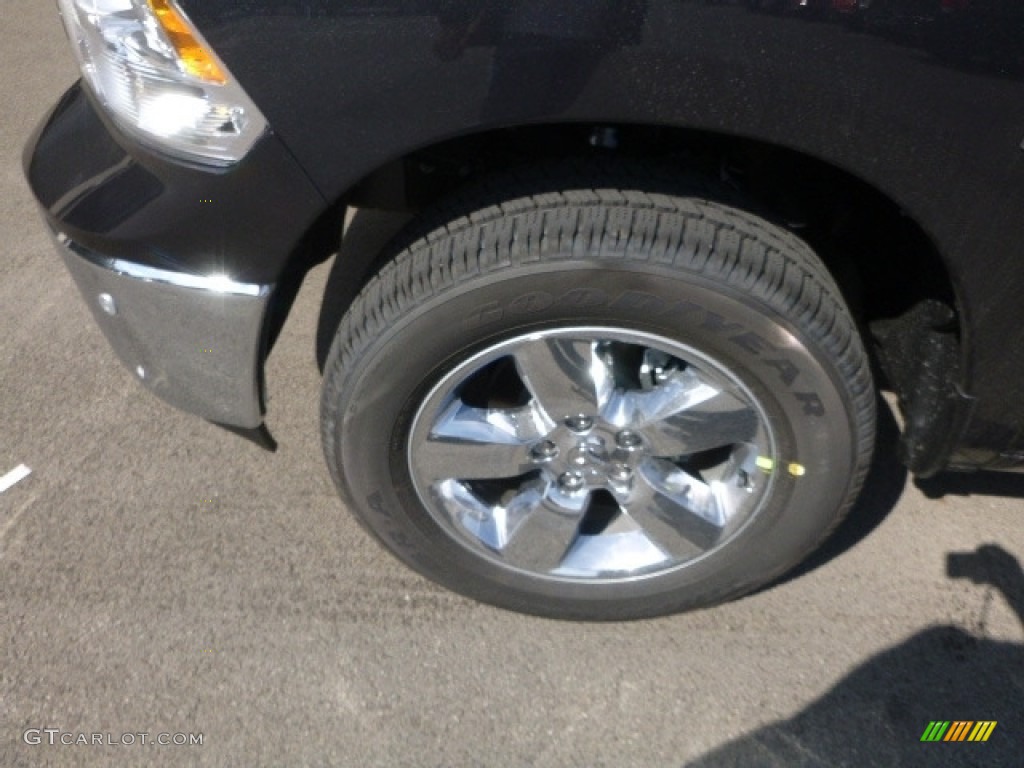 2017 1500 Big Horn Crew Cab 4x4 - Maximum Steel Metallic / Black/Diesel Gray photo #2