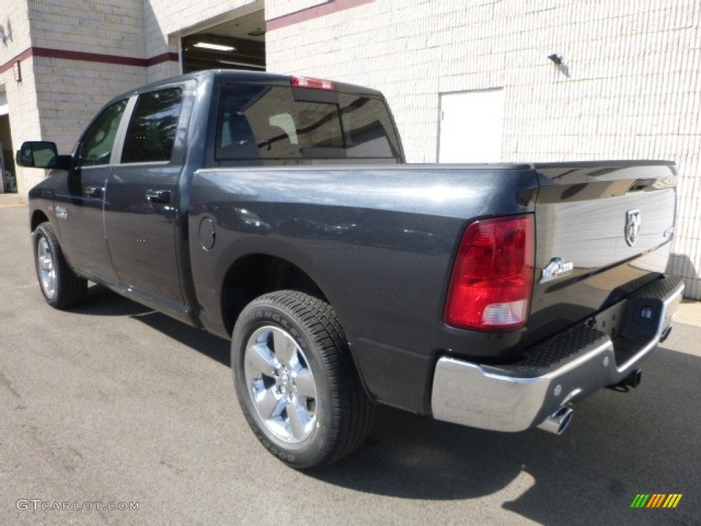 2017 1500 Big Horn Crew Cab 4x4 - Maximum Steel Metallic / Black/Diesel Gray photo #4